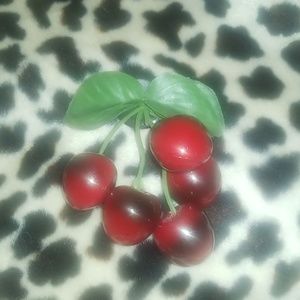 Cherry brooch